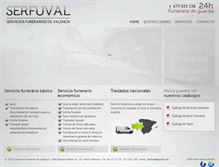 Tablet Screenshot of funerariaenvalencia.es